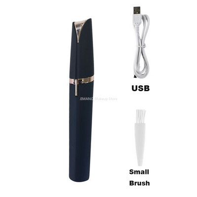 Täiendus USB elektriline kulmutrimmer, valutu kulmude epilaator, ninakarvad Mini pardel, kaasaskantav näokarvade eemaldaja naistele