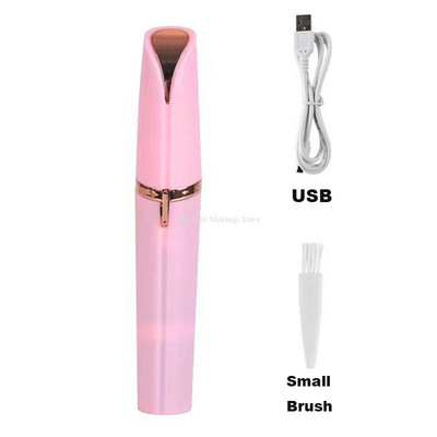 Täiendus USB elektriline kulmutrimmer, valutu kulmude epilaator, ninakarvad Mini pardel, kaasaskantav näokarvade eemaldaja naistele