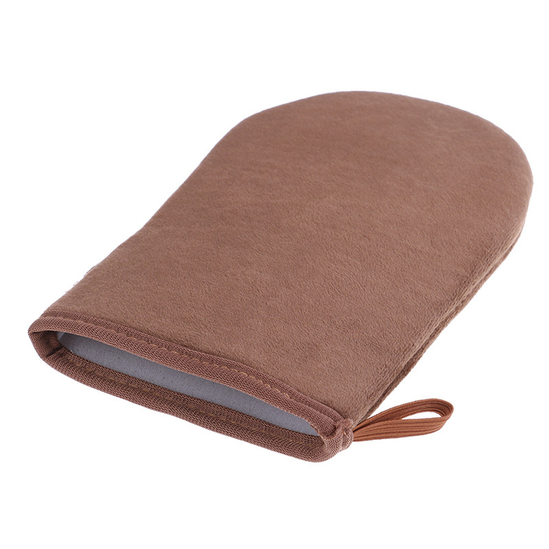 Înaltă calitate maro reutilizabil corp autobronzant aplicator mănuși de bronzare cremă loțiune mousse mănușă autobronzant