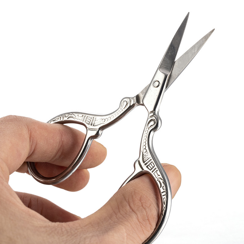 Pieptene mic pentru sprâncene din oțel inoxidabil Foarfece pentru manichiură Trimmer pentru cuticulă Foarfece pentru frumusețe Machiaj Instrument pentru îndepărtarea părului facial