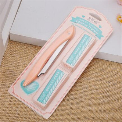 Vrući prijenosni trimer za obrve s 10 britvica Aparat za oblikovanje obrva Brijač za lice Oštrica brijača Uklanjanje dlačica s lica Alati za šminkanje za žene