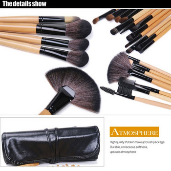 Τσάντα δώρου 24 τμχ Σετ πινέλων μακιγιάζ Επαγγελματικά καλλυντικά Πινέλα Πούδρα φρυδιών Foundation Shadows Pinceaux Make Up Tools