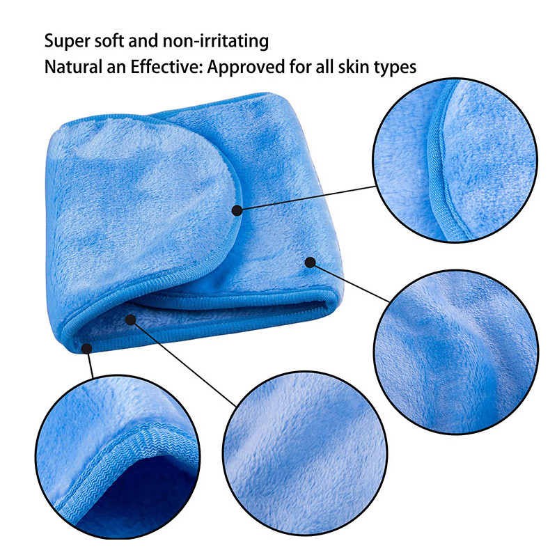 1kom višekratni skidač šminke za skidanje šminke s lica Platneni jastučići za ručnike Maramice za čišćenje lica Njega kože Šminka Alati za uljepšavanje