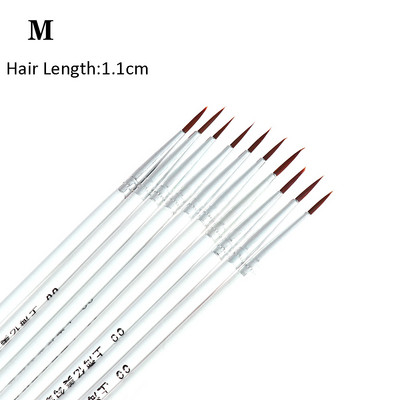 20 kom. Olovka za crtanje šminke Kist za crtanje noktiju Fina ručno oslikana olovka s tankom linijom kuke Najlonska četka Akrilna olovka za slikanje pribor za crtanje noktiju