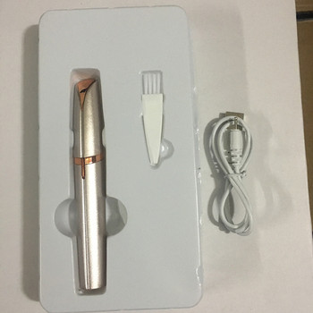 USB тример за вежди Акумулаторен епилатор за вежди Безболезнена самобръсначка Премахване на косми по лицето Електрическа писалка за подстригване на вежди за жени