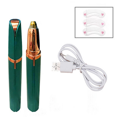 USB-laetav kulmutrimmer, valutu raseerija näokarvade eemaldaja, elektriline kulmutrimmer naistele