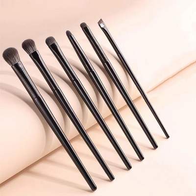 Set de pensule de machiaj pentru ochi naturale Perie pentru fard de pleoape Perie pentru eyeliner contur sprâncene Ochi pentru femei, cosmetice, pentru amestecare, instrumente de machiaj