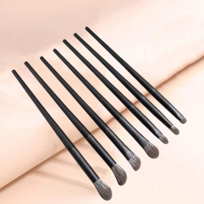 Set de pensule de machiaj pentru ochi naturale Perie pentru fard de pleoape Perie pentru eyeliner contur sprâncene Ochi pentru femei, cosmetice, pentru amestecare, instrumente de machiaj