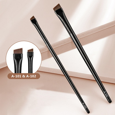 Set de pensule de machiaj pentru ochi naturale Perie pentru fard de pleoape Perie pentru eyeliner contur sprâncene Ochi pentru femei, cosmetice, pentru amestecare, instrumente de machiaj