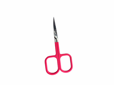 Qmake Instrumente pentru sprâncene din oțel inoxidabil, rotunjite, profesionale, foarfece pentru păr, manichiură, pensete pentru tăierea feței, kit pentru mustață