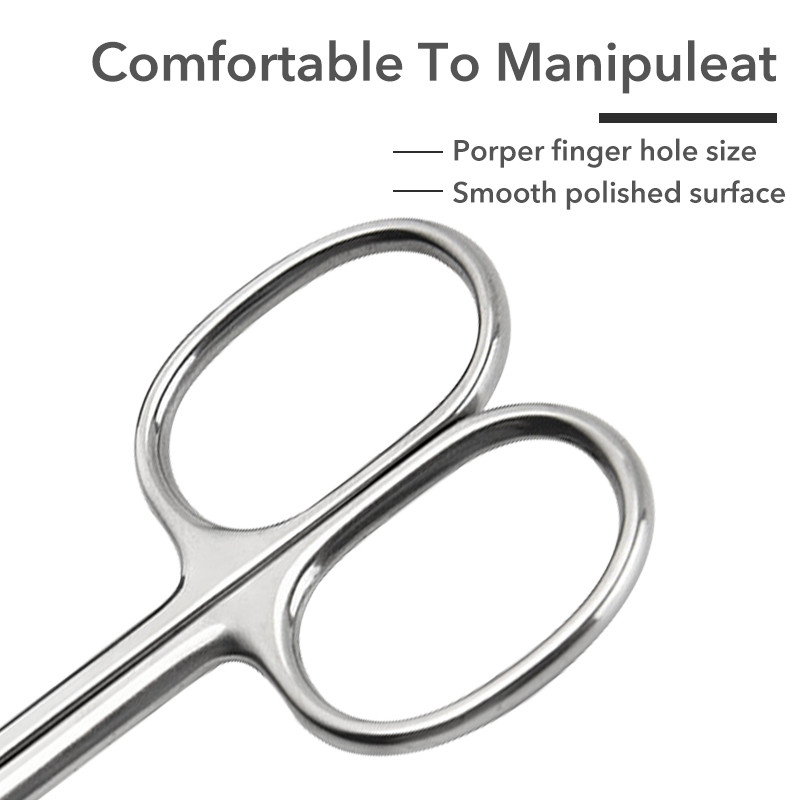 Machiaj profesional din oțel inoxidabil pentru gene sprâncene foarfecă instrument de manichiură pentru nas păr cuticulă unghii foarfece pedichiură curbată