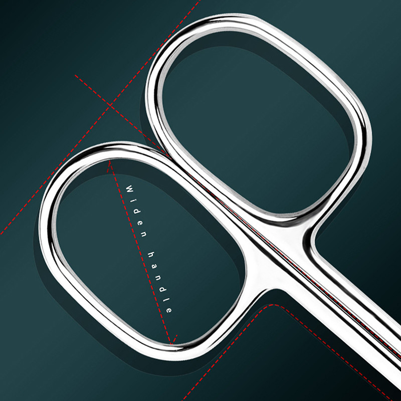 Foarfece pentru sprâncene Lamă curbată Clapetă pentru cuticule Foarfece pentru unghii Trimmer Dispozitiv de îndepărtare a pielii moarte Cuticule Manichiură Instrument profesional