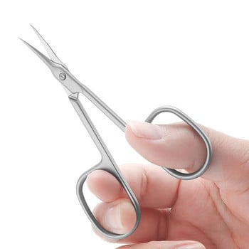 Cuticle Scissors Ανοξείδωτο ατσάλι Φρυδιών Scissors Pro Nail Scissors Small Scissors for Nose Hair, Μουστάκι, Γενειάδα, Μανικιούρ