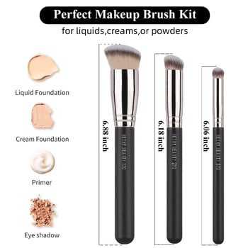 Bethy Beauty 2/3 τμχ Foundation Concealer Brush Set Brush Makeup 170 270 Synthetic Hair Foundation Blending Brush Cream Contour