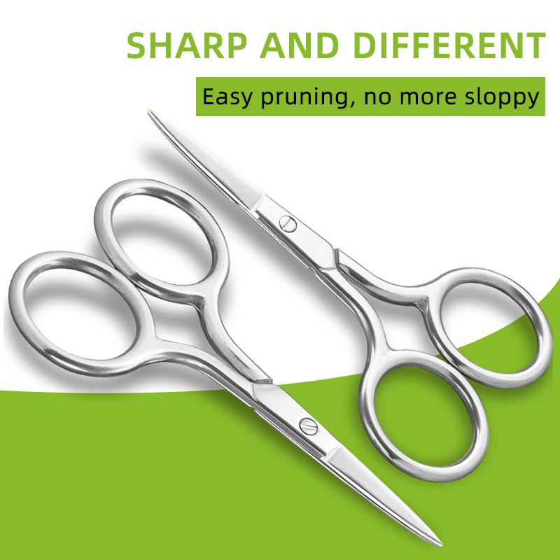 Foarfecă profesională pentru sprâncene Trimmer de tuns gene din oțel inoxidabil Manichiură Naz Cuticule Pedichiură Instrumente de machiaj