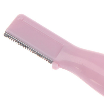 Практична електрическа ножица за лице и вежди Тример за коса Мини преносима дамска самобръсначка за тяло Острие за премахване Бръснач Епилатор 2 цвята