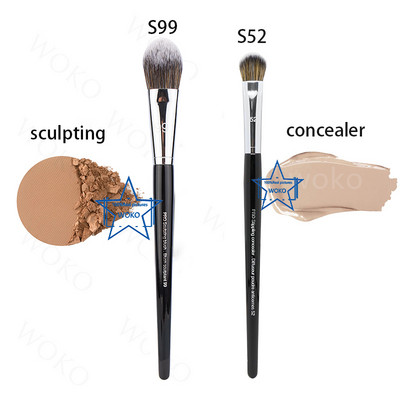 Foundation Blush hibátlan Airbrush precíziós púder kontúr smink ecsetek Profession Kiváló minőségű szintetikus haj smink eszköz