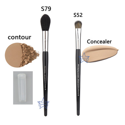 Foundation Blush hibátlan Airbrush precíziós púder kontúr smink ecsetek Profession Kiváló minőségű szintetikus haj smink eszköz