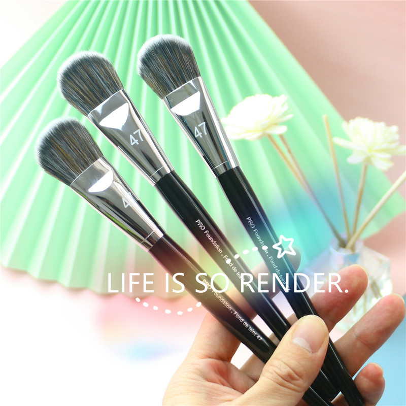 Foundation Blush hibátlan Airbrush precíziós púder kontúr smink ecsetek Profession Kiváló minőségű szintetikus haj smink eszköz