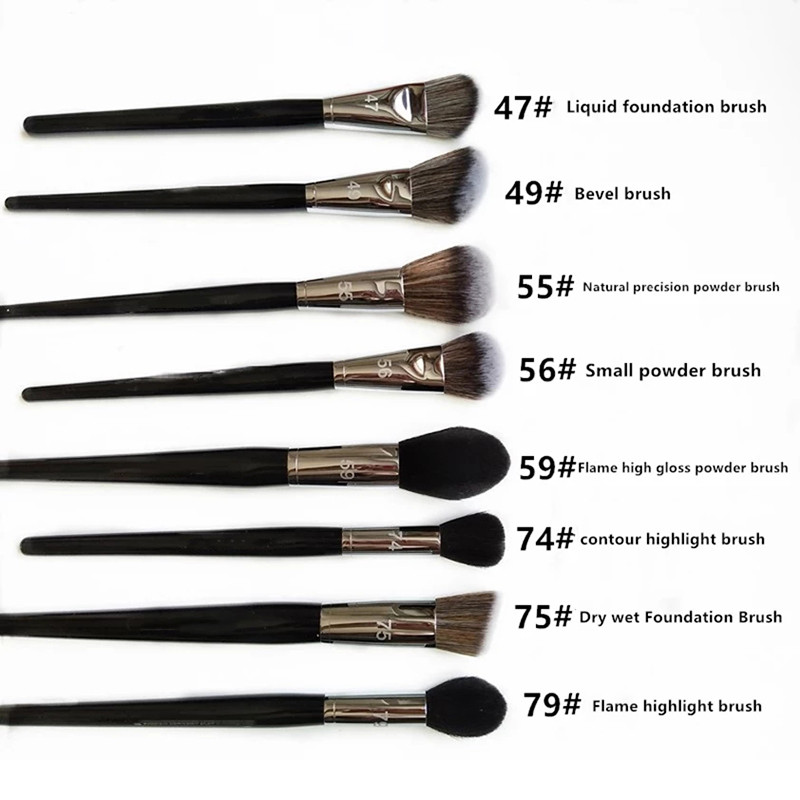 Foundation Blush hibátlan Airbrush precíziós púder kontúr smink ecsetek Profession Kiváló minőségű szintetikus haj smink eszköz