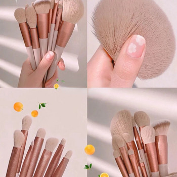8/13Pcs Soft Fluffy πινέλα μακιγιάζ Σετ για καλλυντικά Foundation Blush Powder Eyeshadow Kabuki Blending Brush Makeup