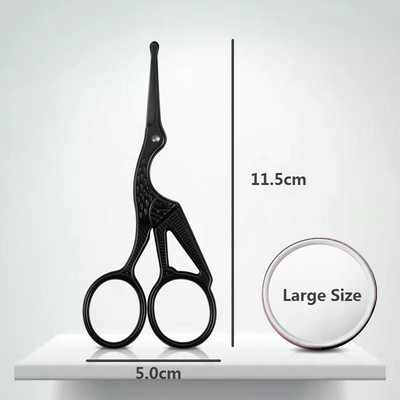 2021. Škare za dlake na licu Zaobljene profesionalne škare od nehrđajućeg čelika Brkovi Nos Dlake Brada Obrve Trepavice Mašinice za podrezivanje