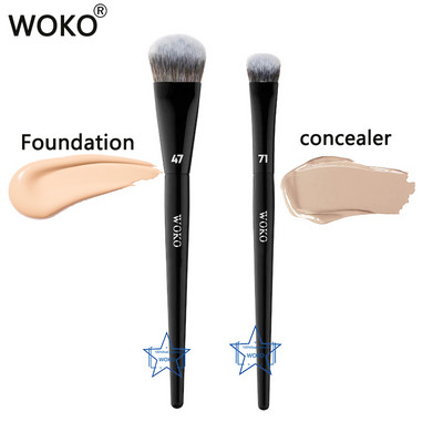 Pro 70 Big Foundation Brush Cremă Fond de ten Perie de machiaj Chubby Profesional Păr Sintetic Fond de ten Contur Instrument de machiaj