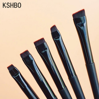 KSHBO Thin Eyeliner Brush Brush Super Fine Angled Brow Contour Brush Φορητή γυναικεία κρέμα φρυδιών Εργαλεία καλλυντικού μακιγιάζ