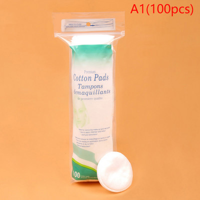 100 tk vatitampoonid puhtad küünepadjad Kunstilised pehmed puhastuspadjad igapäevased puuvillased tarvikud Näo puuvillase meigieemaldustööriist