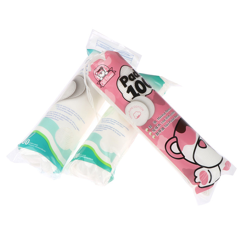 100 tk vatitampoonid puhtad küünepadjad Kunstilised pehmed puhastuspadjad igapäevased puuvillased tarvikud Näo puuvillase meigieemaldustööriist