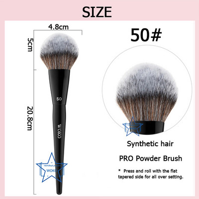 70 Pro Big Foundation Brush Crema Fond de ten Perie de machiaj Chubby Profesional Par Sintetic Fond de ten Contur Instrument de machiaj