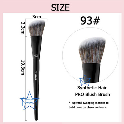 70 Pro Big Foundation Brush Crema Fond de ten Perie de machiaj Chubby Profesional Par Sintetic Fond de ten Contur Instrument de machiaj