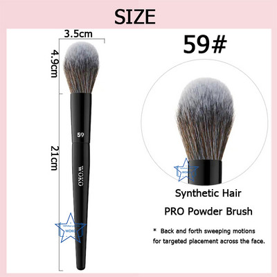 70 Pro Big Foundation Brush Crema Fond de ten Perie de machiaj Chubby Profesional Par Sintetic Fond de ten Contur Instrument de machiaj