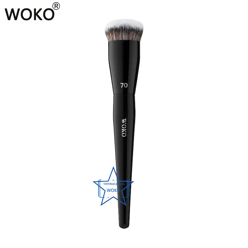 70 Pro Big Foundation Brush Crema Fond de ten Perie de machiaj Chubby Profesional Par Sintetic Fond de ten Contur Instrument de machiaj