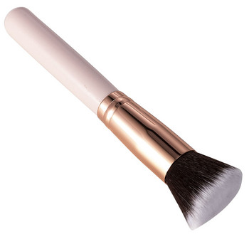 Luxury Champagne Makeup Brushes Flat Top Foundation Brush Large Face Brush Βούρτσα επιδιόρθωσης περιγράμματος για υγρή κρέμα σε σκόνη