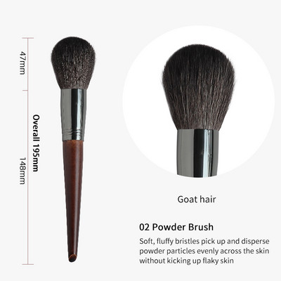 OVW 1 buc. EVIDENTORIAL CONIC PERIĂ PERIE DE FATA INDIVIDUALĂ PERFECTĂ Profesională Pensule de machiaj cosmetică Pudră pentru fard de obraz Baza de fixare