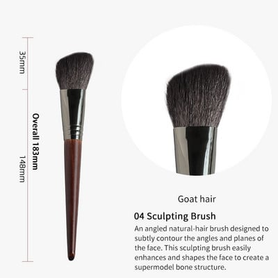 OVW 1 buc. EVIDENTORIAL CONIC PERIĂ PERIE DE FATA INDIVIDUALĂ PERFECTĂ Profesională Pensule de machiaj cosmetică Pudră pentru fard de obraz Baza de fixare