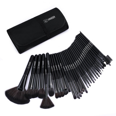 Profesionalus makiažo šepetėlių rinkinys Foundation Powder Contour Blush Concealer Eyeshadow Blending Highlight Eyeliner Brushes Kosmetika