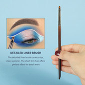 OVW Precision Eyeliner Perie sintetică Mini Beauty Makeup Liner Perie Fibră peri brochas de machiaj de alta calitate 1buc