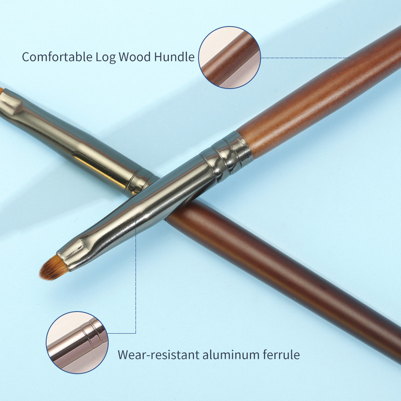 OVW Precision Eyeliner Perie sintetică Mini Beauty Makeup Liner Perie Fibră peri brochas de machiaj de alta calitate 1buc