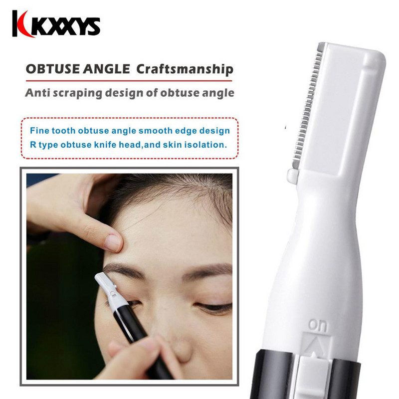 Електрически тример за вежди/Пречистване на вежди по лицето/Мини бръснач за лице/Моментално безболезнен преносим епилатор