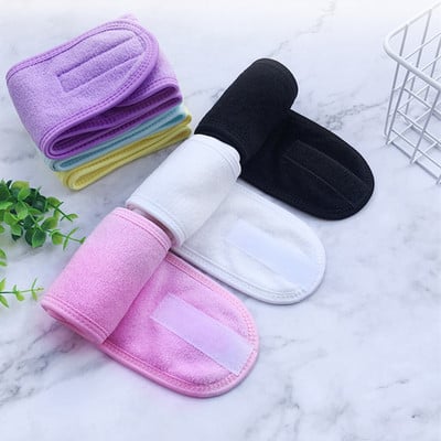 Facial Spa Bandă pentru machiaj Wrap Terry Cloth Bandă pentru cap Prosop elastic Banda magică Banda pentru demachiere pentru față