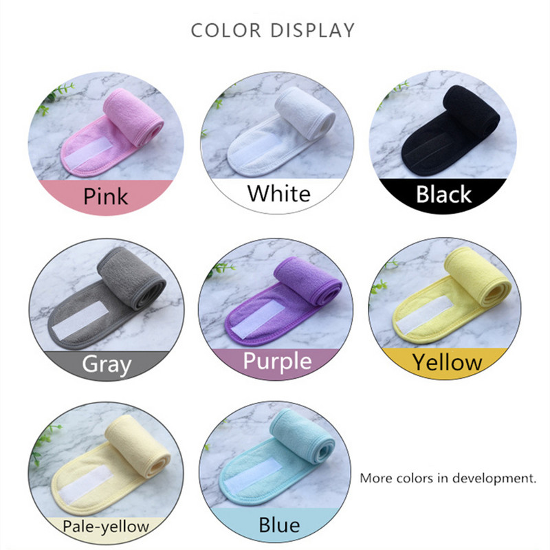 Spa traka za glavu Traka za šminku Frotirna traka za glavu Rastezljivi ručnik Čarobna traka Traka za glavu za skidanje šminke