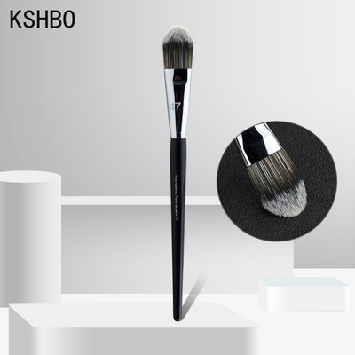 KSHBO Perie pentru fond de ten 47 Cap de mătură Fond de ten lichid Perii pentru repararea umbrelor Femei Machiaj de bază pentru față Frumusețe Instrumente profesionale