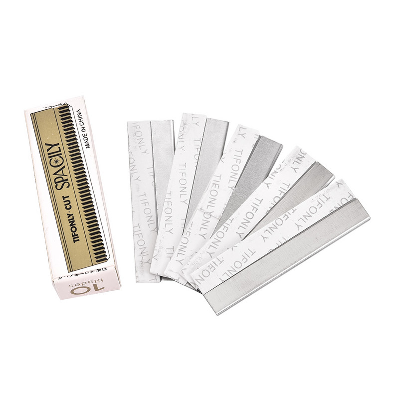 10 buc din oțel inoxidabil pentru sprâncene aparat de tuns aparat de tuns pentru îndepărtarea părului feței lame Shaper aparat de bărbierit femei instrumente de machiaj frumusețe