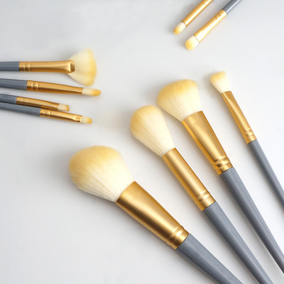 Set de pensule de machiaj moi, pufoase, 10 buc, fond de ten pentru fard de ochi, pudră cosmetică, fard de obraz, amestec de frumusețe, instrument de frumusețe