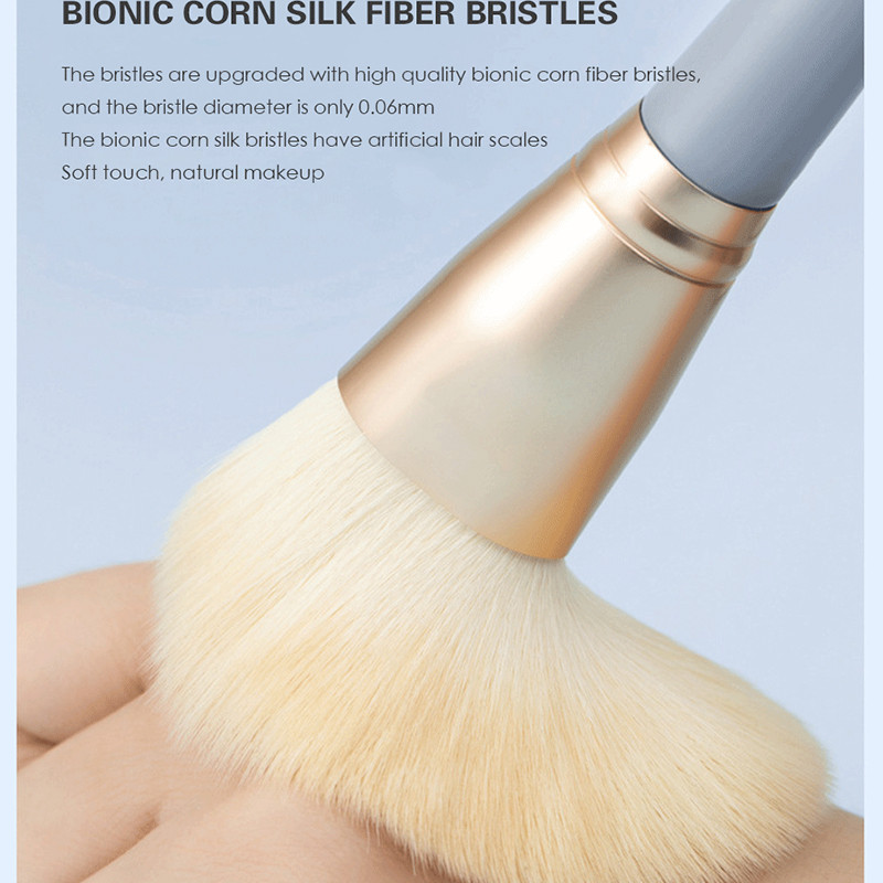 Set de pensule de machiaj moi, pufoase, 10 buc, fond de ten pentru fard de ochi, pudră cosmetică, fard de obraz, amestec de frumusețe, instrument de frumusețe