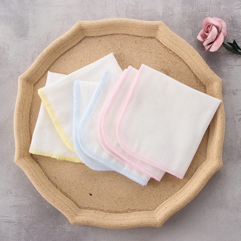 10 buc/lot tampon de curățare a feței moale împrospătarea feței prosop curat din bumbac muselină demachiant tip pătrat Ultra-subțire inofensiv