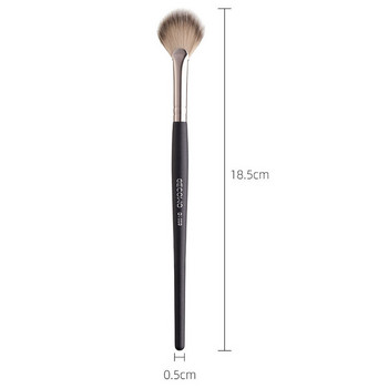 1 ΤΕΜ. Πινέλο Μακιγιάζ Πινέλο Πούδρας Μαύρη λαβή Blush Brush Highlighter Brush Partal Face Powder Brush Beauty Makeup Tools