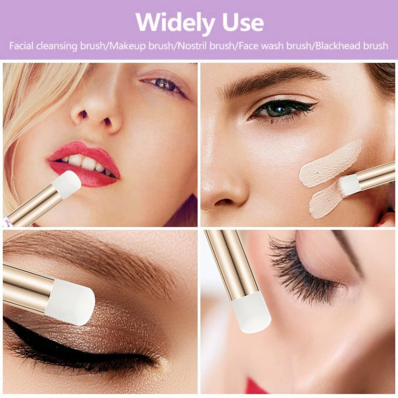 Perie de curățare a genelor pentru nas puncte negre Spălare profundă șampon perii pentru sprâncene curățarea feței instrument de machiaj de frumusețe comerț cu ridicata